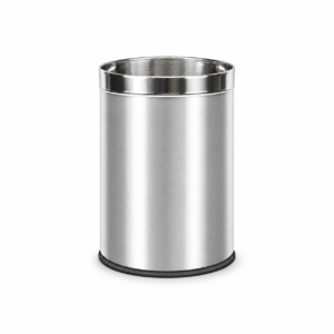 Premium Stainless Steel Open Top Waste Bin (12 x 8 Inch) | 7L Gross Capacity