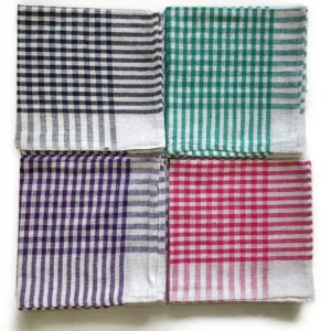 Check Cotton Cleaning Duster Cloth | Blue, Green, Red & Brown