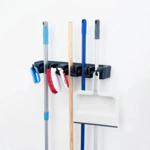 Wall-Mounted Mop and Broom Holder – 5–6 Tools
