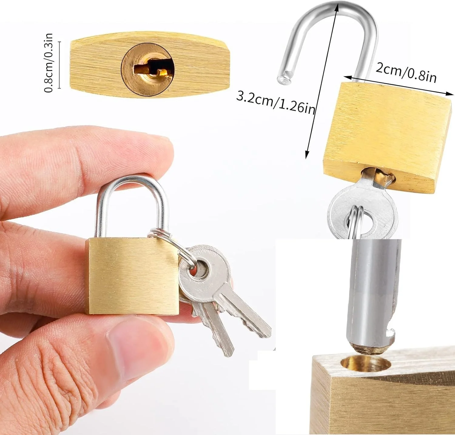 Small Replacement Lock for Trolley Park