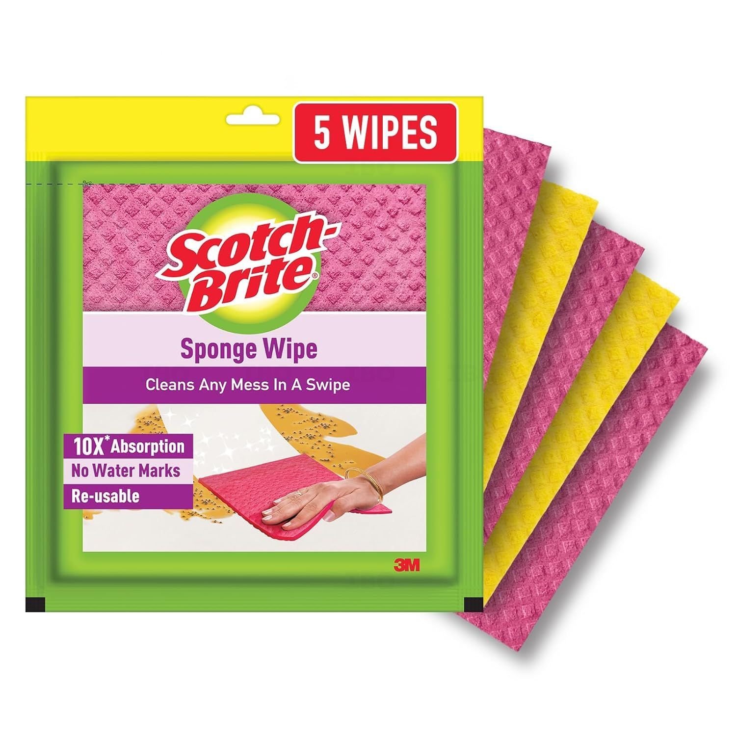 Pink Multipurpose Sponge Wipe