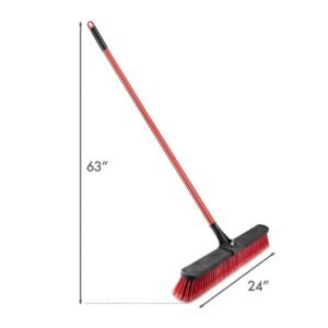 24-Inch Multipurpose Floor Brush with 6-Foot Handle