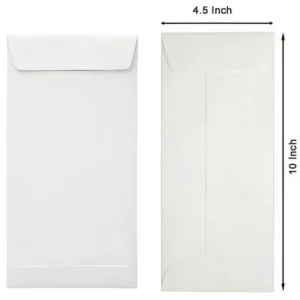 White Office Envelope – 10 × 4 Inch