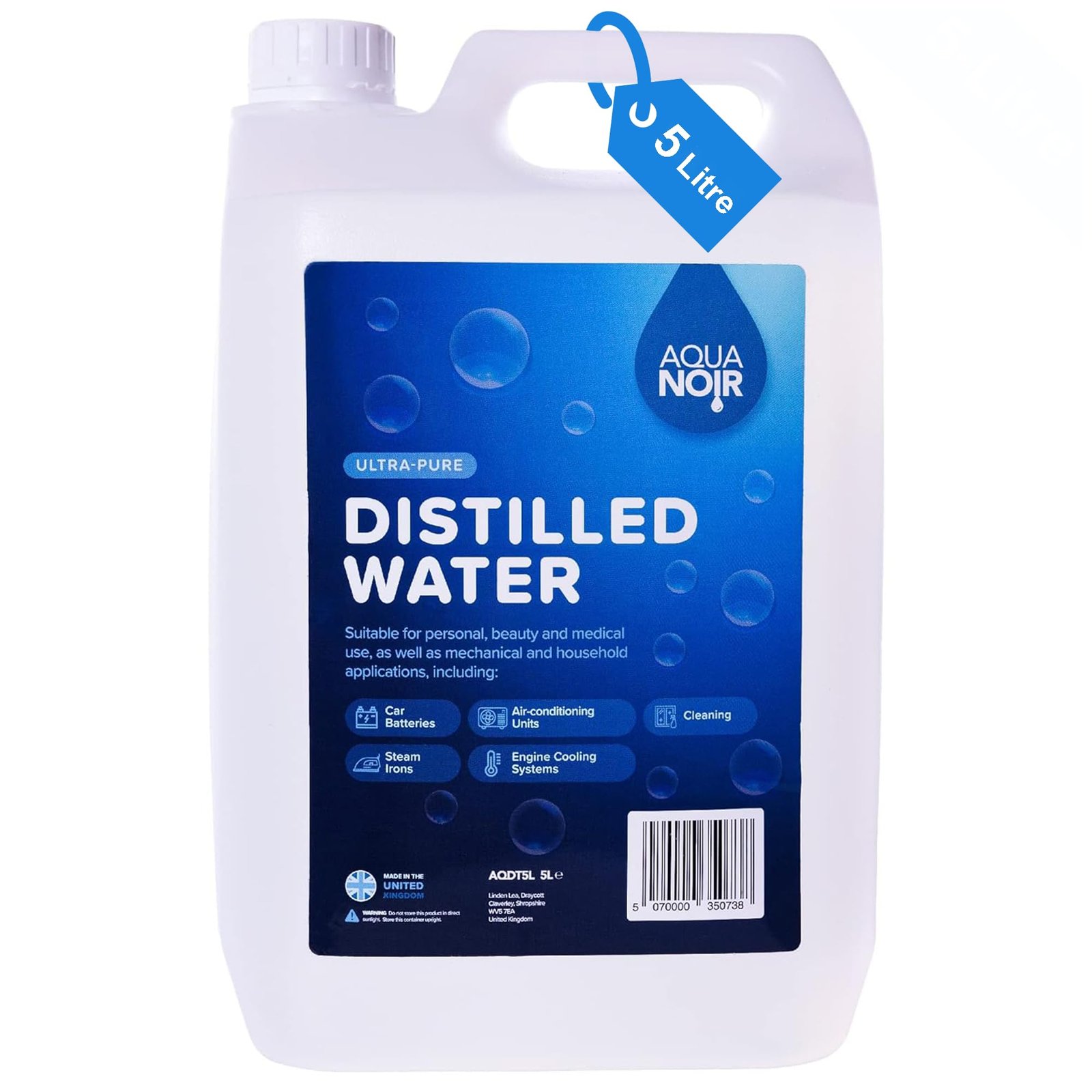 Distilled Water for Utility Use – Not for Drinking