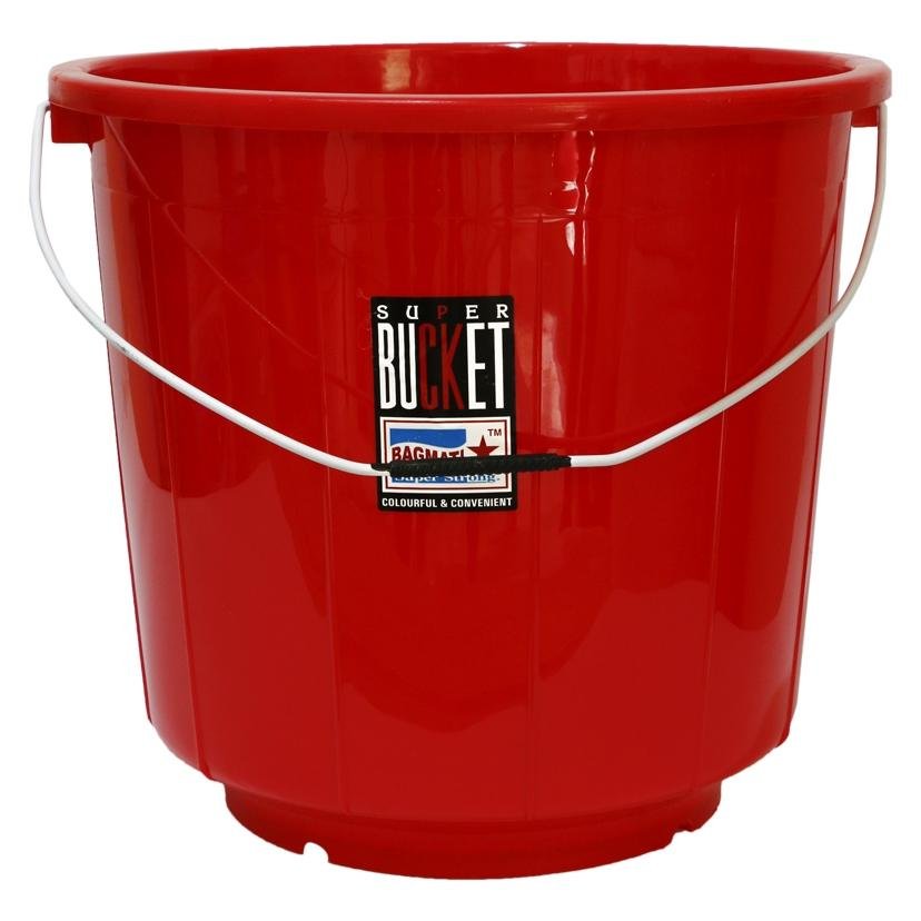 13 Litre Plastic Utility Bucket – Blue & Red