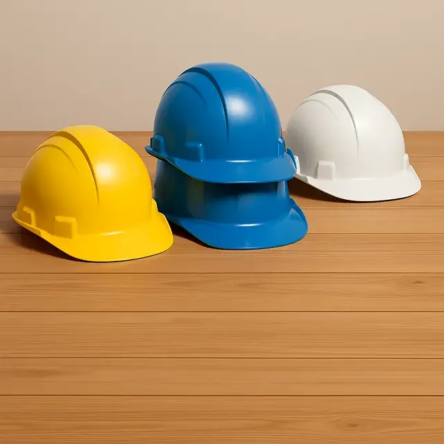 Industrial Safety Helmet – Blue, White & Yellow