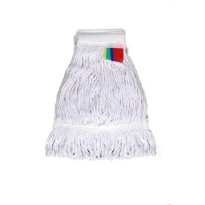 Flat Cotton Wet Mop Refill – White